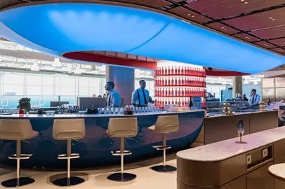 L'Hangar Lounge di ITA Airways a Roma Fiumicino