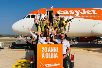 easyJet: 20 anni di voli su Olbia
