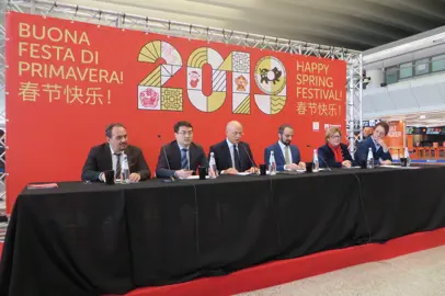 Celebrazione della Festa di Primavera all'aeroporto di Fiumicino