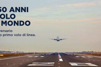Il 50° anniversario del primo volo da Bergamo