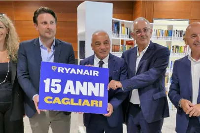 Ryanair festeggia 15 anni all'aeroporto di Cagliari