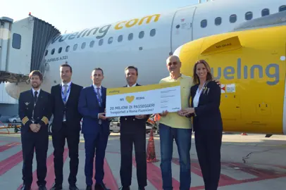 Vueling festeggia 20 milioni di passeggeri a Roma