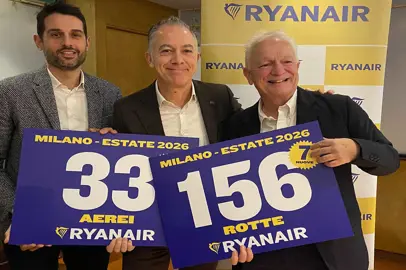 Ryanair incrementa i voli per l'estate dall'aeroporto di Milano Bergamo