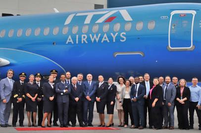 Il primo Airbus A220 livrea azzurra entra in flotta di ITA Airways