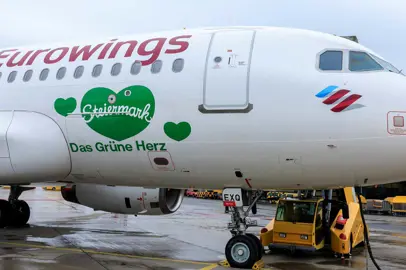 A Graz decolla "l'aereo del cuore" di Eurowings