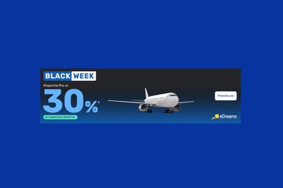 La BlackWeek con una tripla promozione per i voli