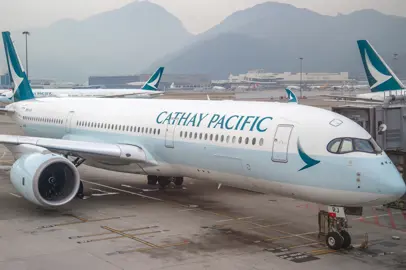 Debutto dell’A350-1000 di Cathay Pacific da Roma Fiumicino