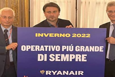 Ryanair a Genova con un operativo invernale da record