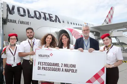 Volotea tocca quota 2 milioni di passeggeri trasportati a Napoli