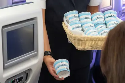 Gelati e prelibatezze estive a bordo di British Airways