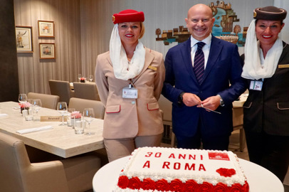 I 30 di Emirates a Fiumicino