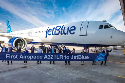 JetBlue: un Airbus A321LR con il primo interno Airspace