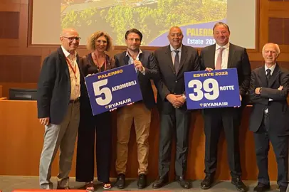 Ryanair celebra l'operativo da Palermo per l'estate 2022