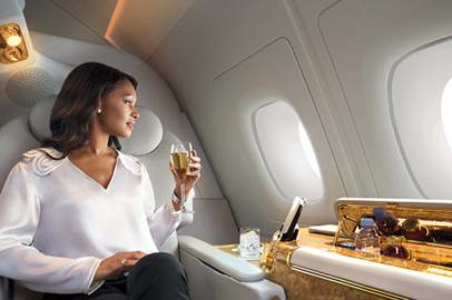 I migliori champagne a bordo in esclusiva con Emirates