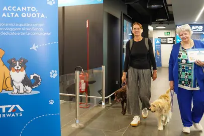 ITA Airways inaugura il primo volo pet friendly per cani di grossa taglia