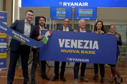 Ryanair apre una nuova base all'aeroporto di Venezia