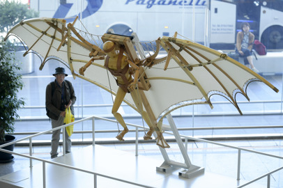 Le “Macchine del volo” di Leonardo in mostra nei terminal di Fiumicino