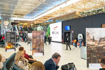 La mostra di Davide Bramante all'Aeroporto di Roma Fiumicino