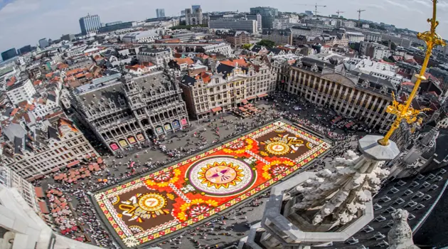 La Grand Place di Bruxelles si tinge di 1000 colori