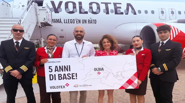 Volotea celebra 5 anni a Olbia