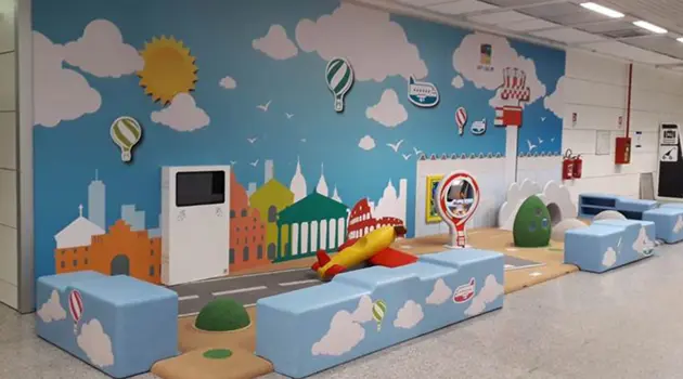 In aeroporto a Fiumicino nuove aree Kids