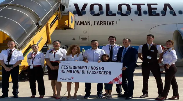 Il 45 milionesimo passeggero Volotea a Verona