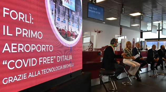 A Forlì il primo aeroporto "Covid free"
