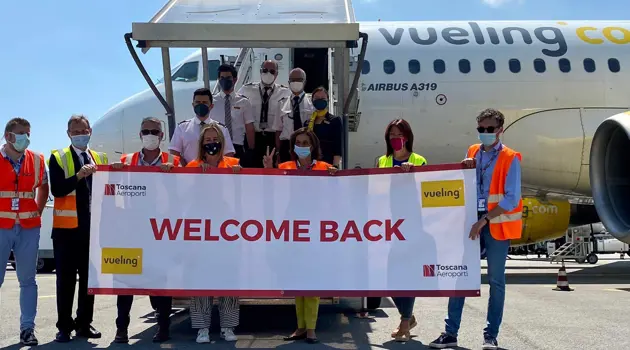 A Firenze Vueling riattiva i voli per viaggiare in Italia e in Europa 