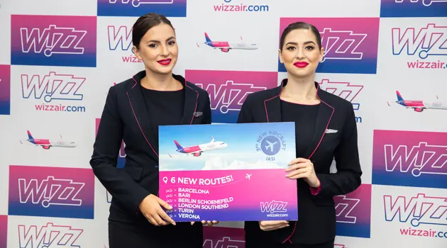 Wizz Air espande la sua offerta verso Iasi del 33%