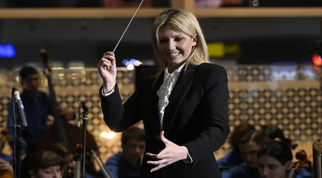 Concerto per i passeggeri a Fiumicino
