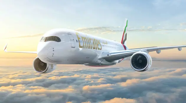 Emirates porta il nuovo A350 a Hangzhou