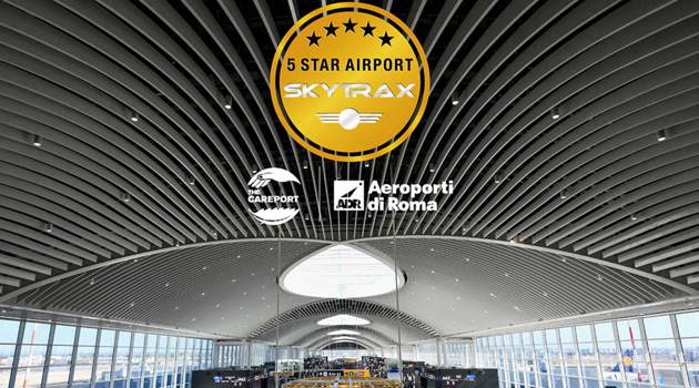 Enac: soddisfazione per le 5 Stelle Skytrax a Fiumicino
