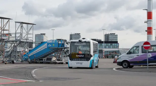 A Schiphol autobus elettrici a guida autonoma