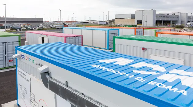 Impianto Pioneer all'aeroporto di Fiumicino