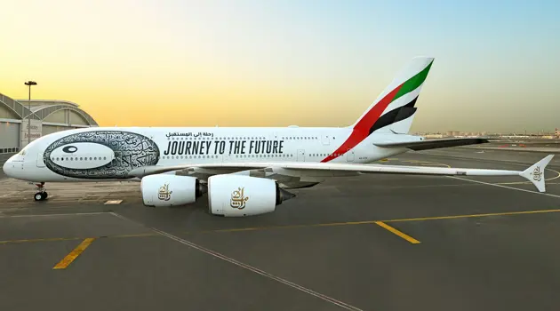 Emirates lancia la nuova livrea dell'A380