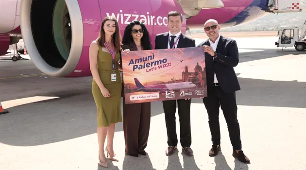 Wizz Air inaugura la base di Palermo con 18 rotte verso 13 Paesi