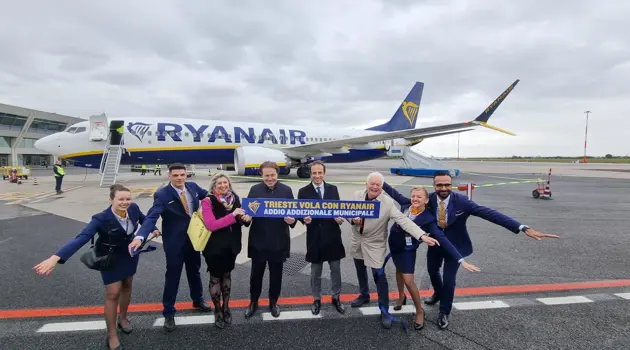 Nuova base di Ryanair a Trieste