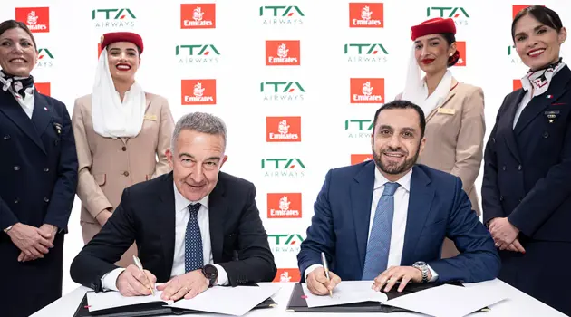 Accordo di codeshare tra Emirates e Ita Airways
