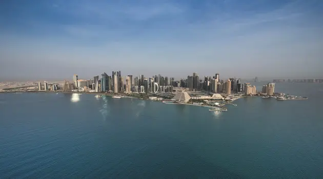 Lo splendido skyline di Doha 