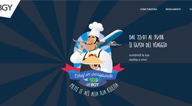 Concorso "Chef in Aeroporto" per i passeggeri di Milano Bergamo