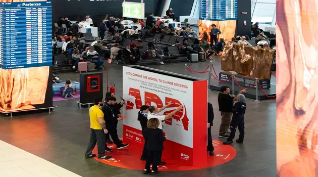 All'aeroporto di Fiumicino un puzzle contro gli stereotipi di genere