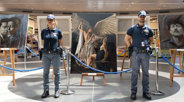 A Fiumicino la mostra della Polizia di Stato firmata Matteo Plini