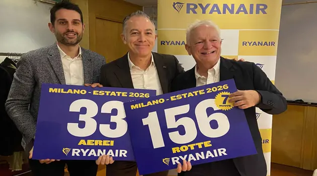 Ryanair incrementa i voli per l'estate dall'aeroporto di Milano Bergamo