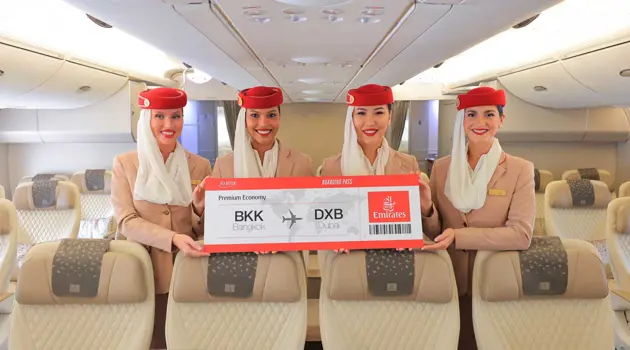 Emirates porta la Premium Economy a Bangkok