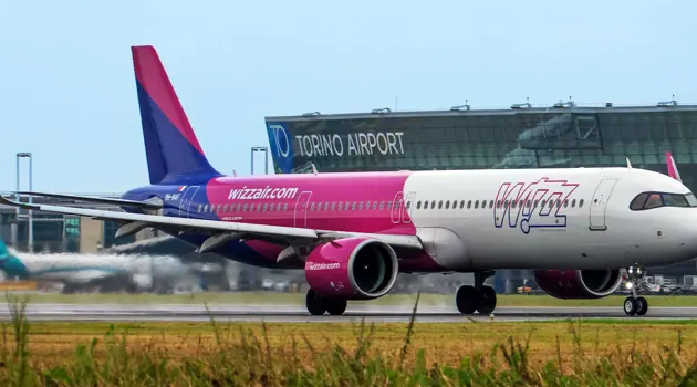 Wizz Air amplia l'offerta dei voli dall'aeroporto di Torino