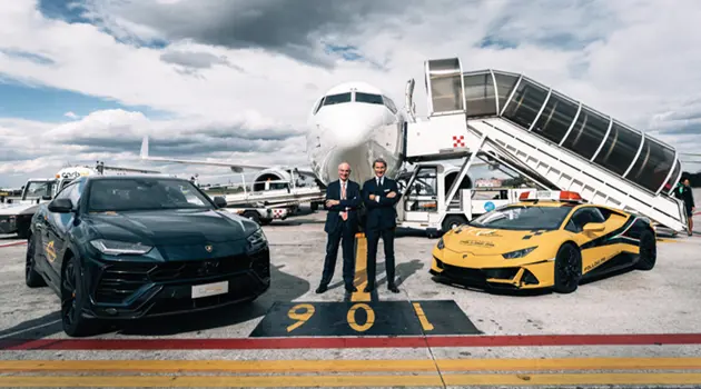 Automobili Lamborghini rinnova la collaborazione con l’Aeroporto di Bologna