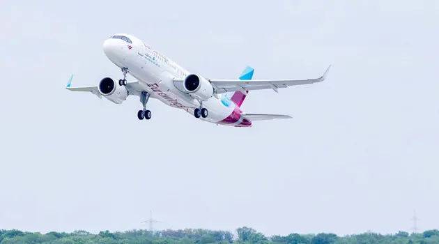Eurowings ha messo in funzione il primo A320neo