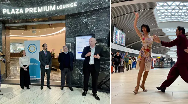 Ricette argentine nella Plaza Premium Lounge di Fiumicino
