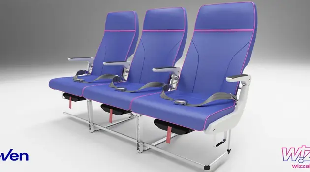 Nuovi sedili sugli A321neo di Wizz Air