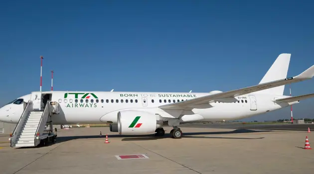 Il nuovo Airbus A220 di ITA Airways